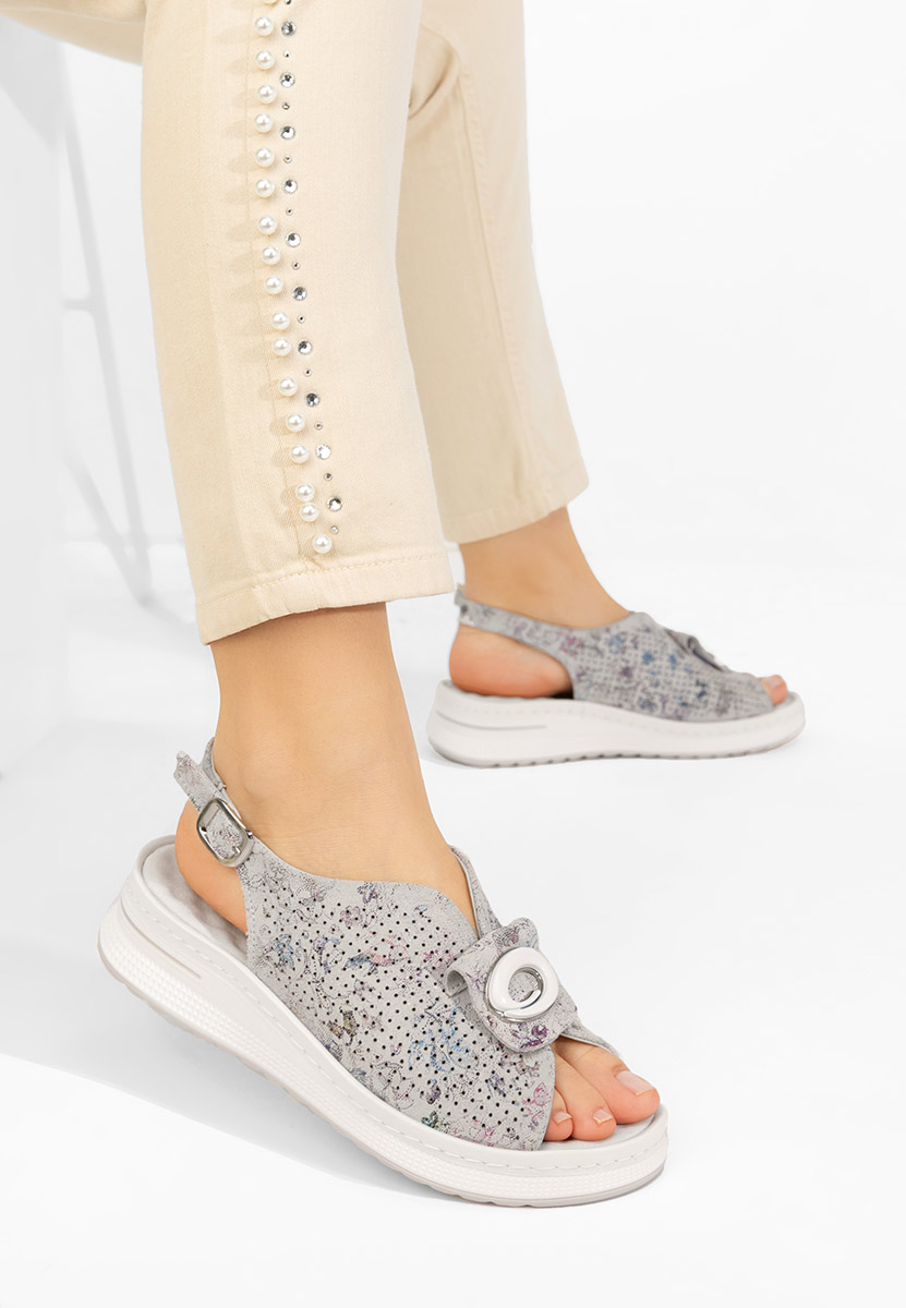 Wielokolorowy sandały skórzane Calora