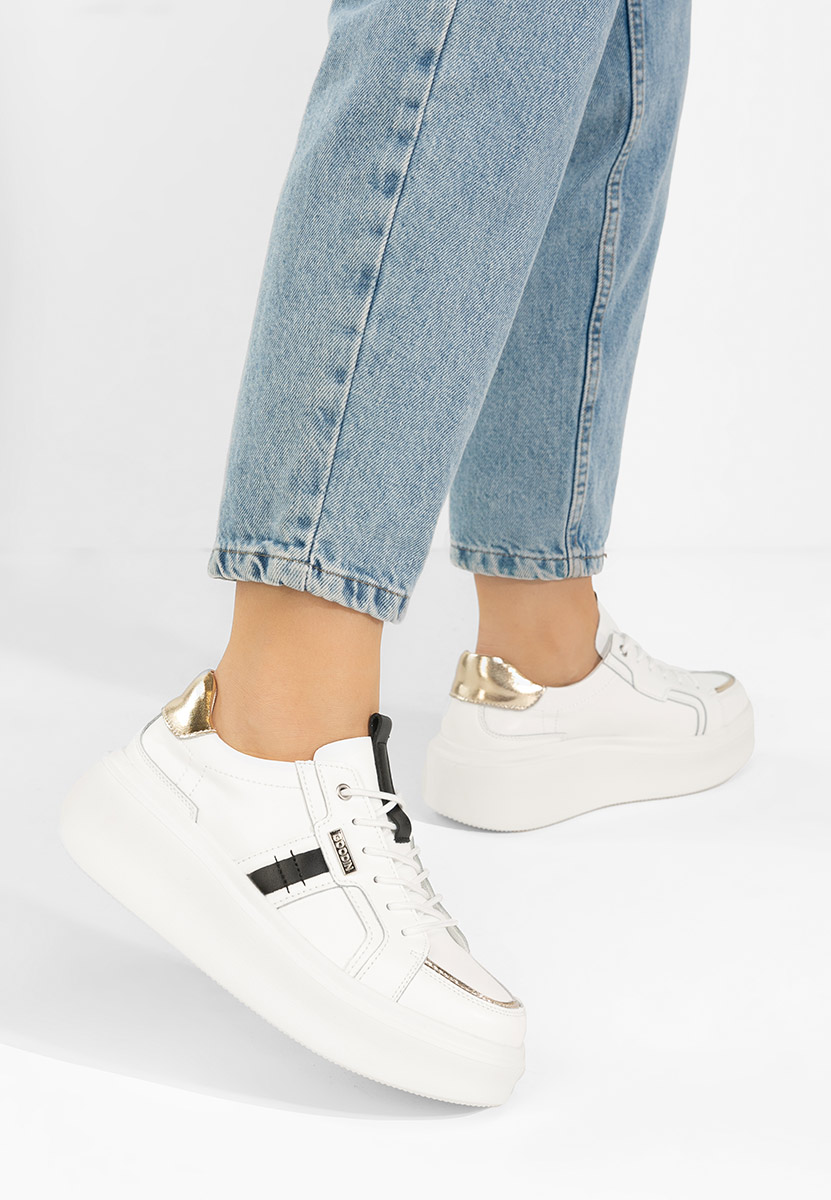 Białe sneakersy damskie Angeliana