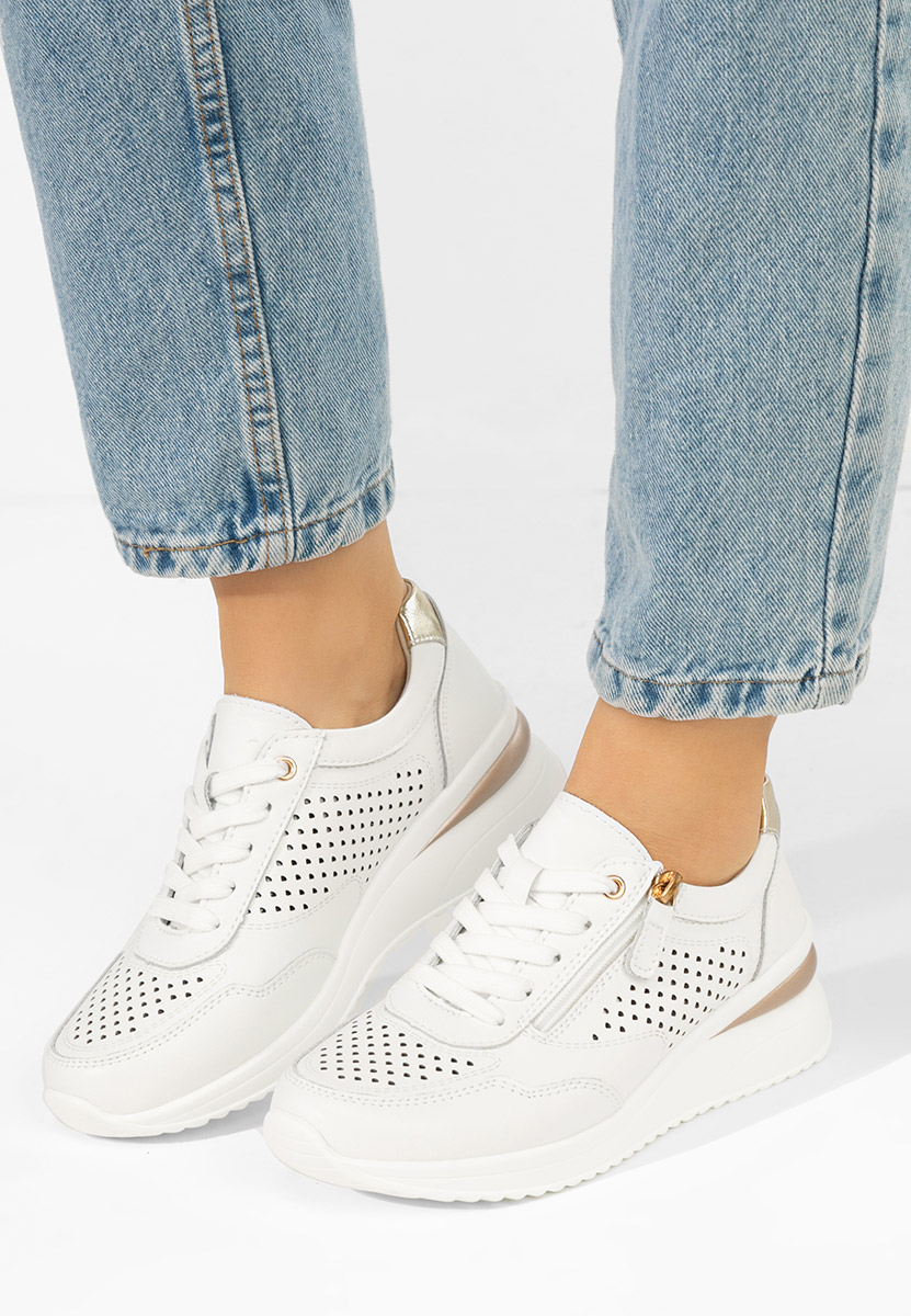 Białe sneakersy damskie Abrienda