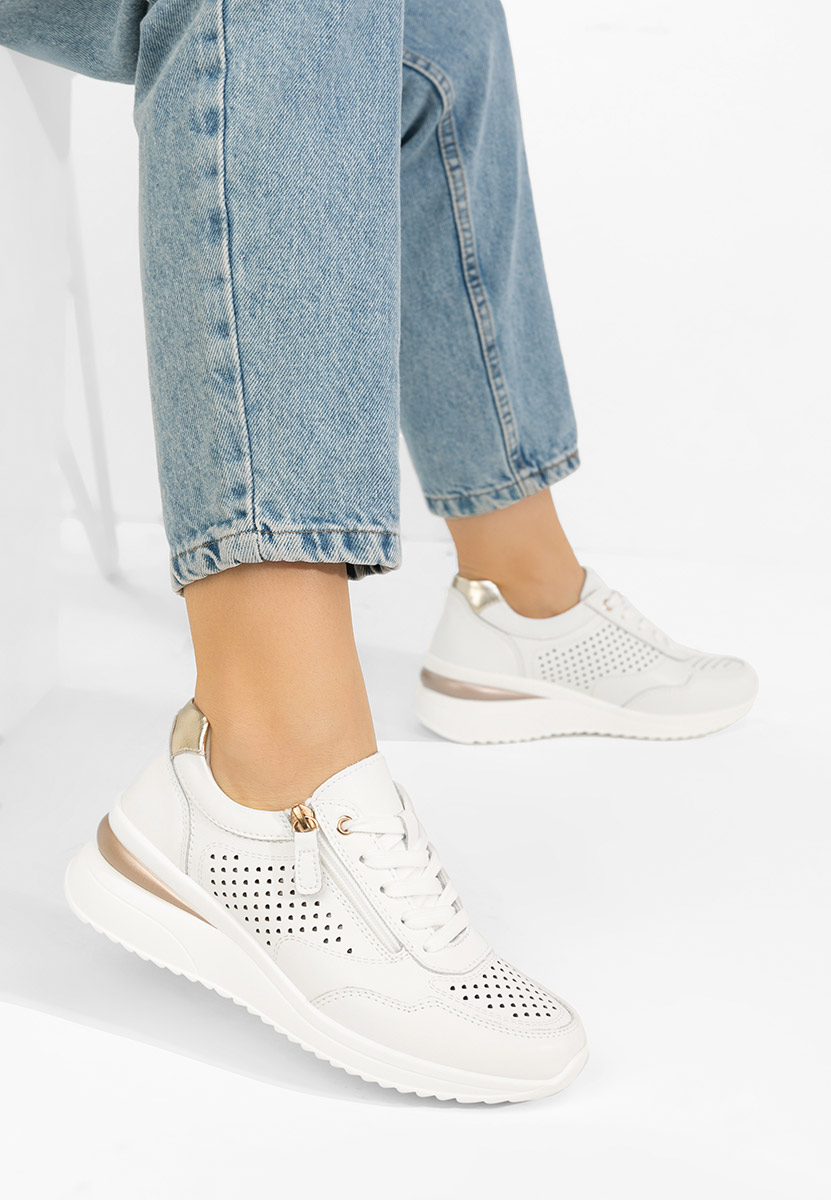 Białe sneakersy damskie Abrienda