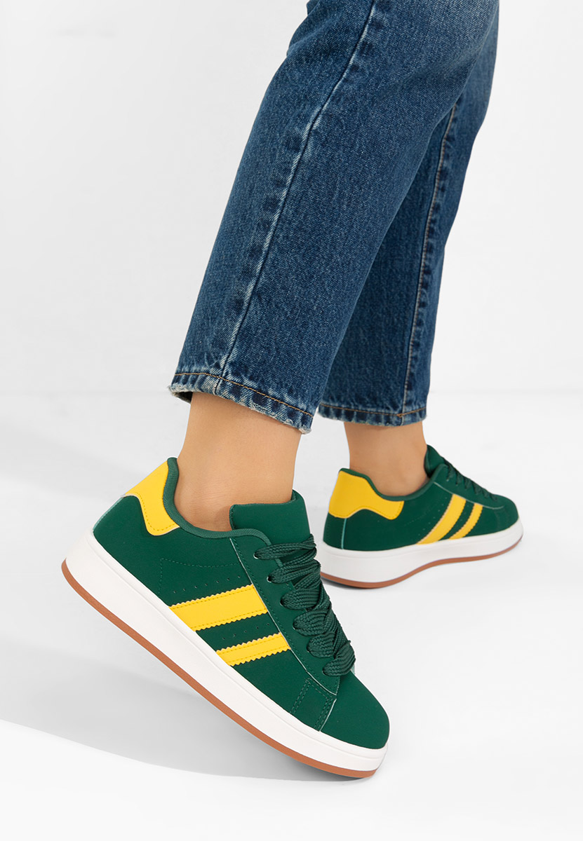 Zielone sneakersy damskie Antoneta