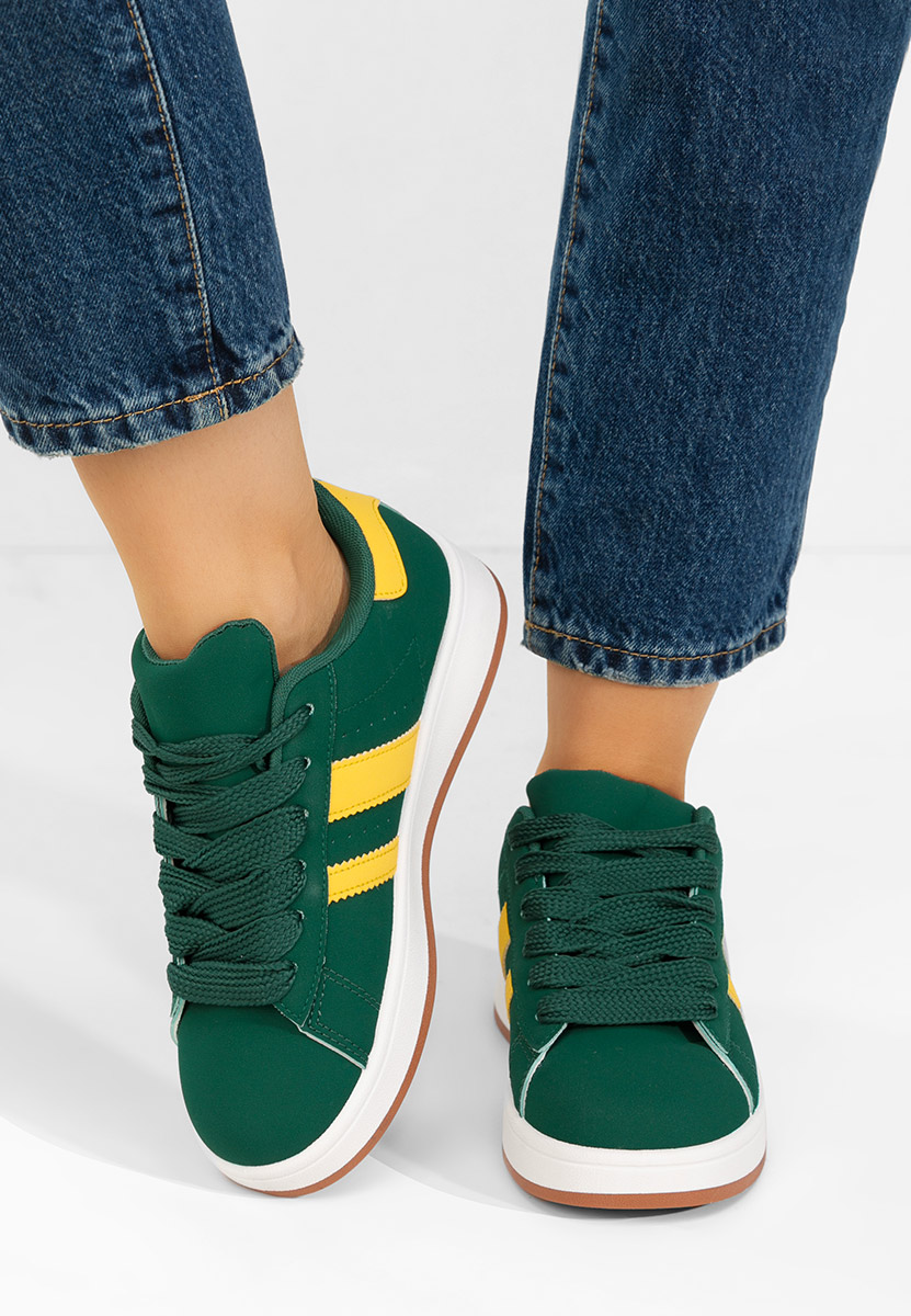 Zielone sneakersy damskie Antoneta