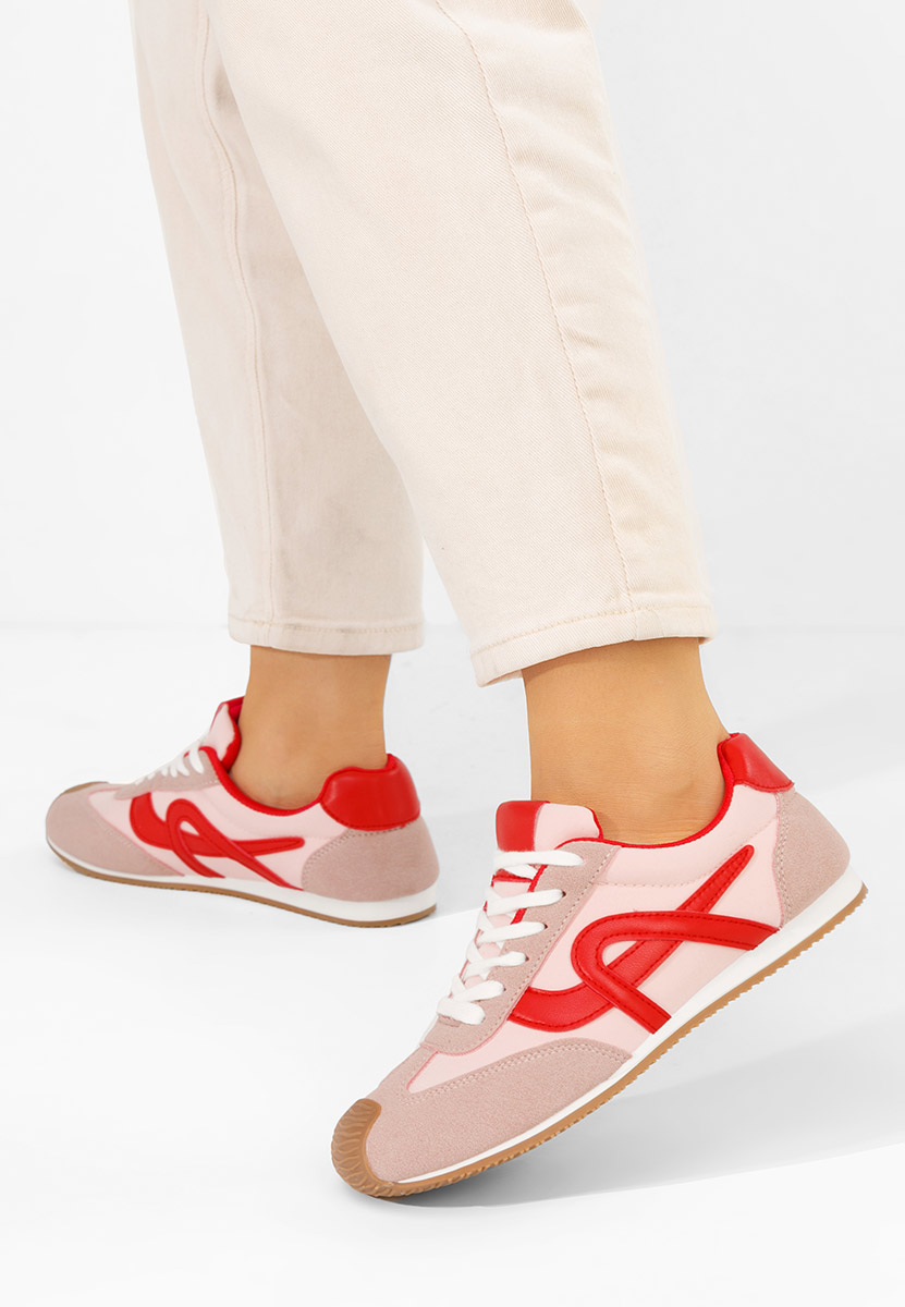 Różowe sneakersy damskie Kalindia