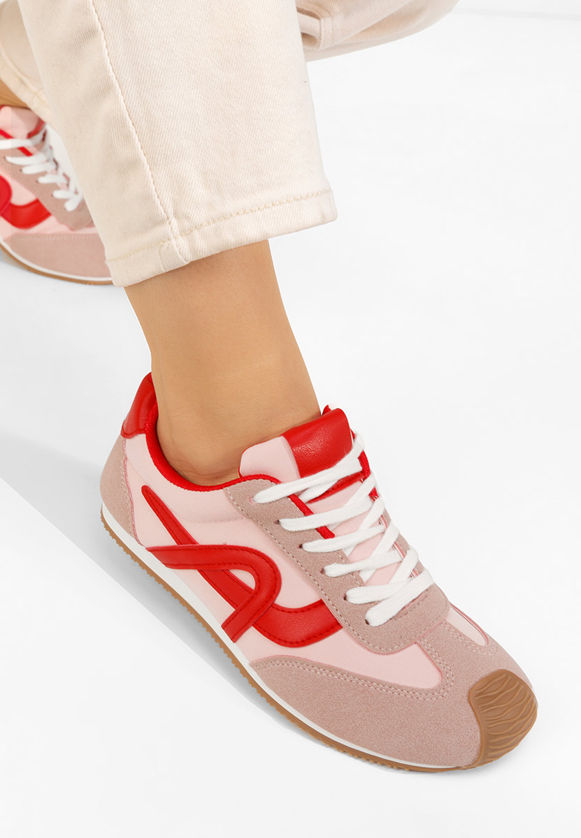Różowe sneakersy damskie Kalindia