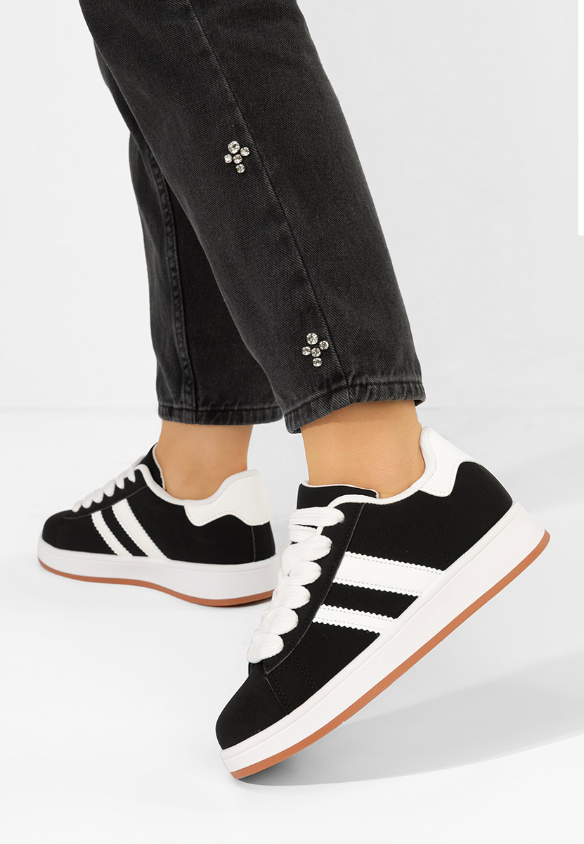 Czarne sneakersy damskie Antoneta