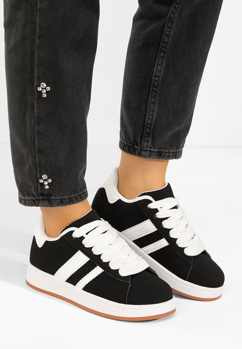 Czarne sneakersy damskie Antoneta