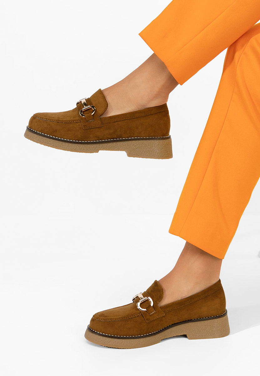 Brązowe mokasyny damskie Ylenia V2