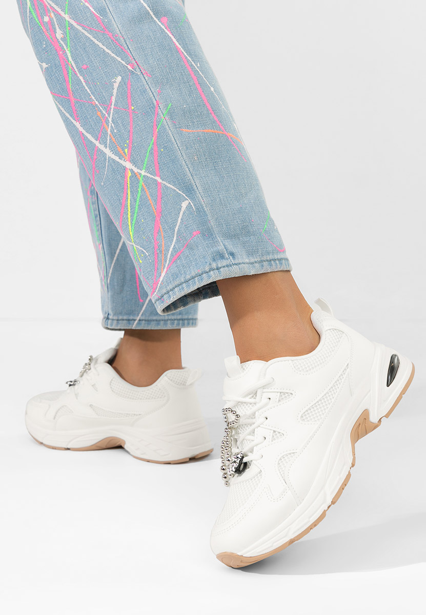 Białe sneakersy damskie Otylia