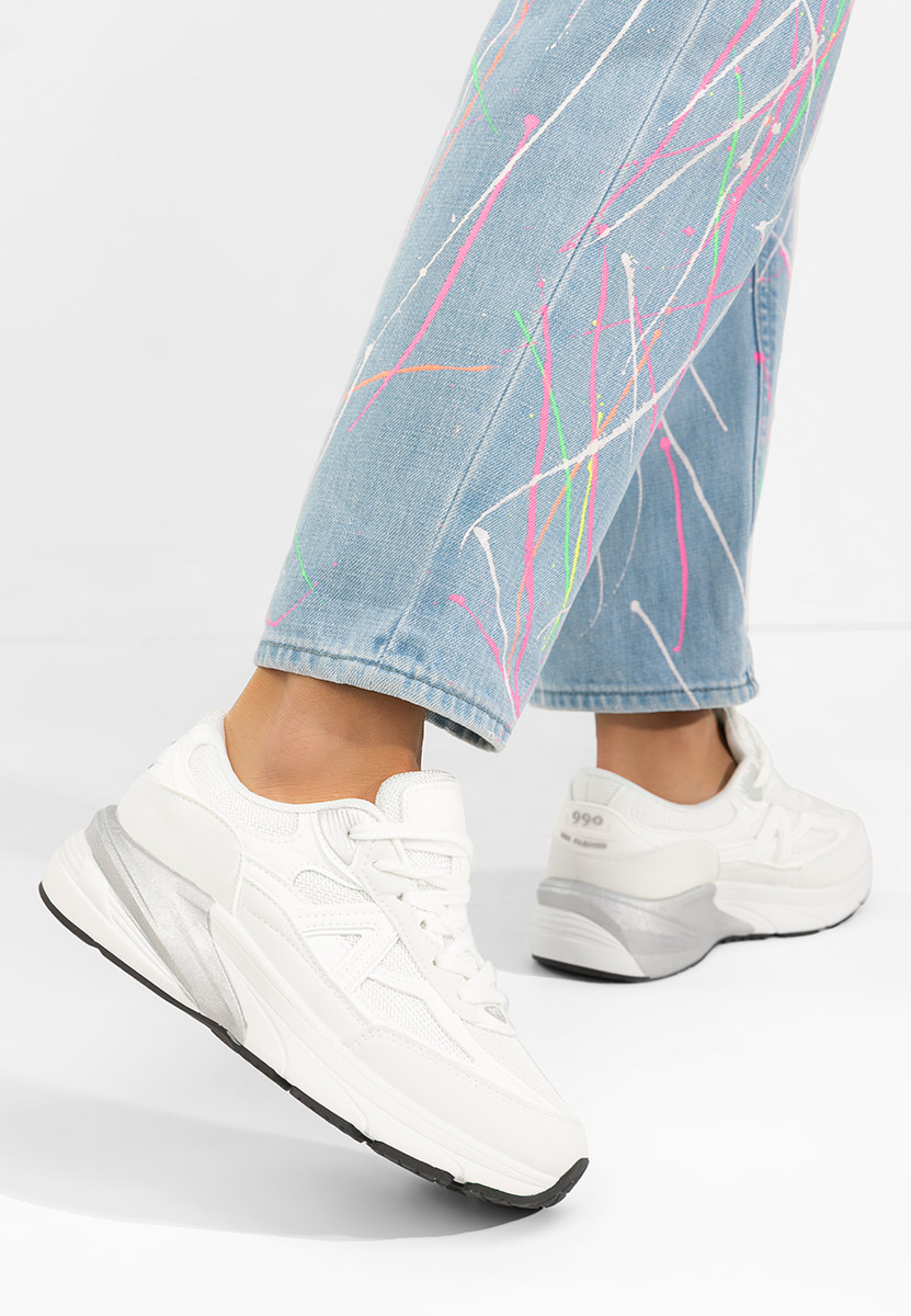 Białe sneakersy damskie Sidonya