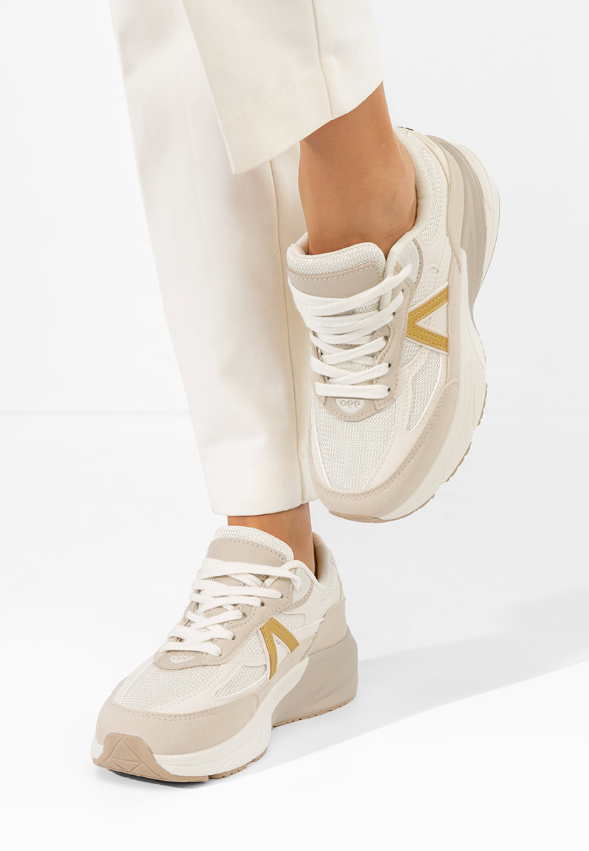 Khaki sneakersy damskie Sidonya