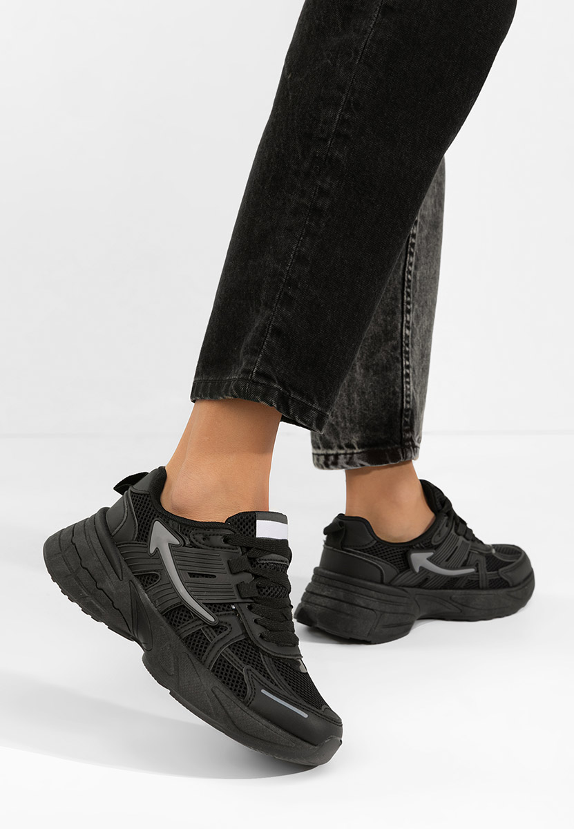 Czarne sneakersy damskie Daciania