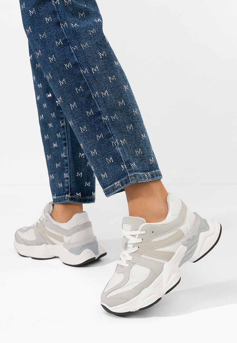 Szare sneakersy damskie Kanoa