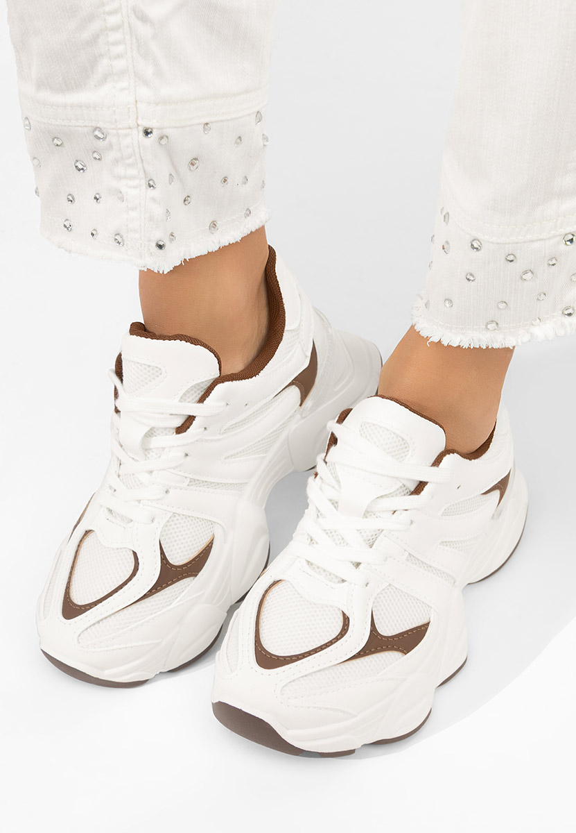 Białe sneakersy damskie Kanoa