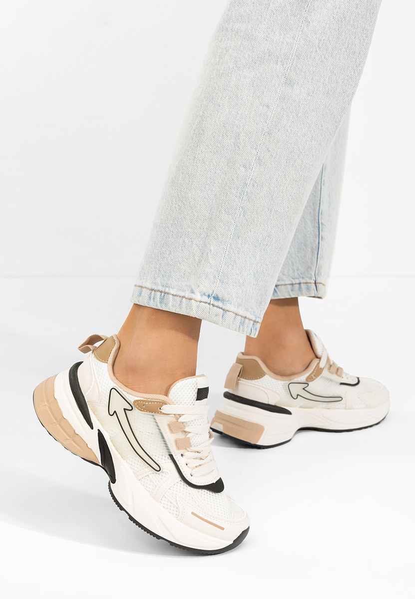 Beżowe sneakersy damskie Daciania