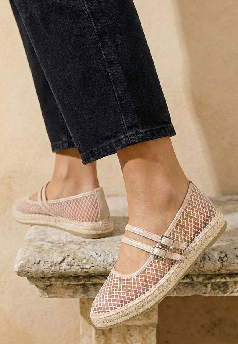 Beżowe espadryle damskie Nikia