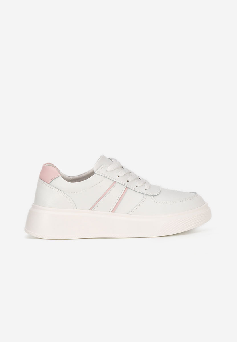 Białe sneakersy na platformie Herera V3
