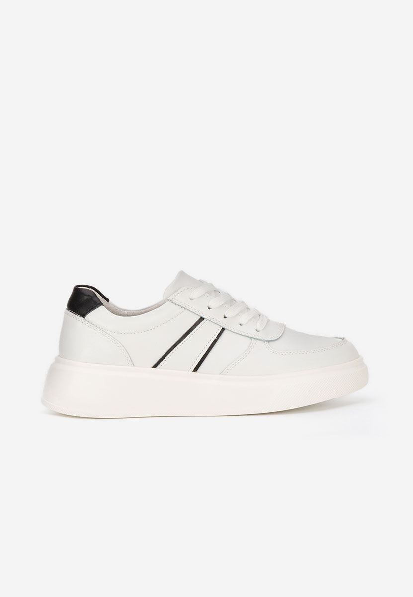 Białe sneakersy na platformie Herera V2