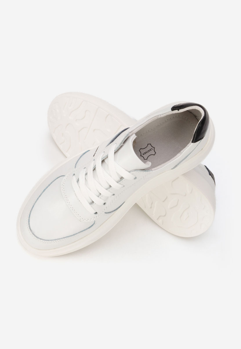 Białe sneakersy na platformie Herera V2