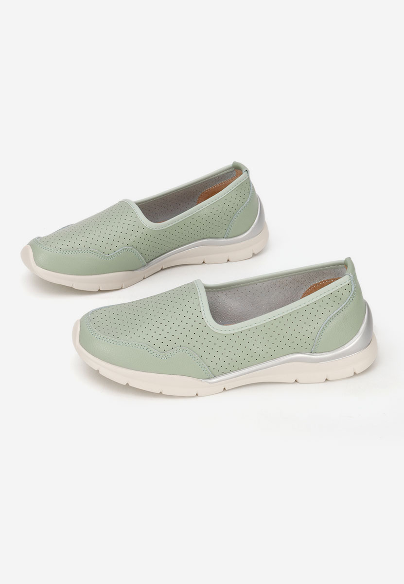 Zielone półbuty damskie Katana