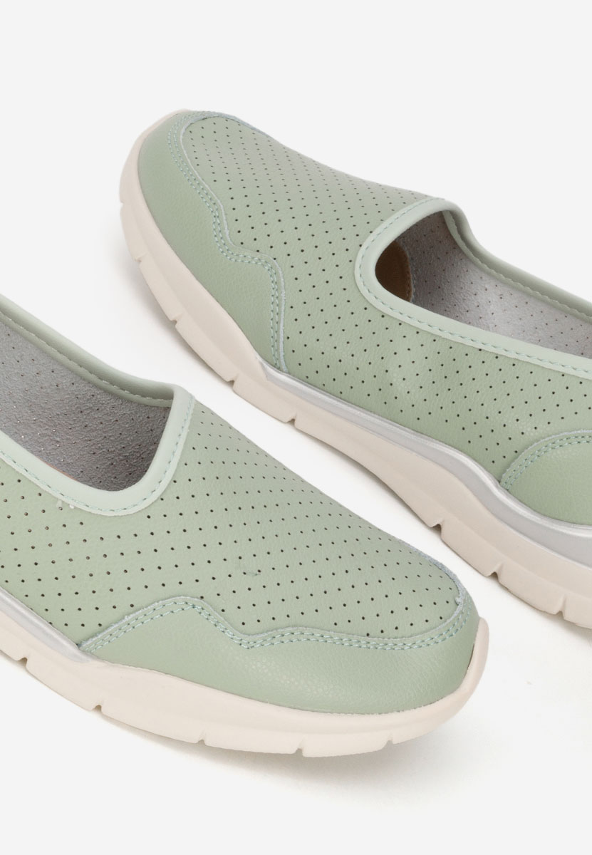 Zielone półbuty damskie Katana