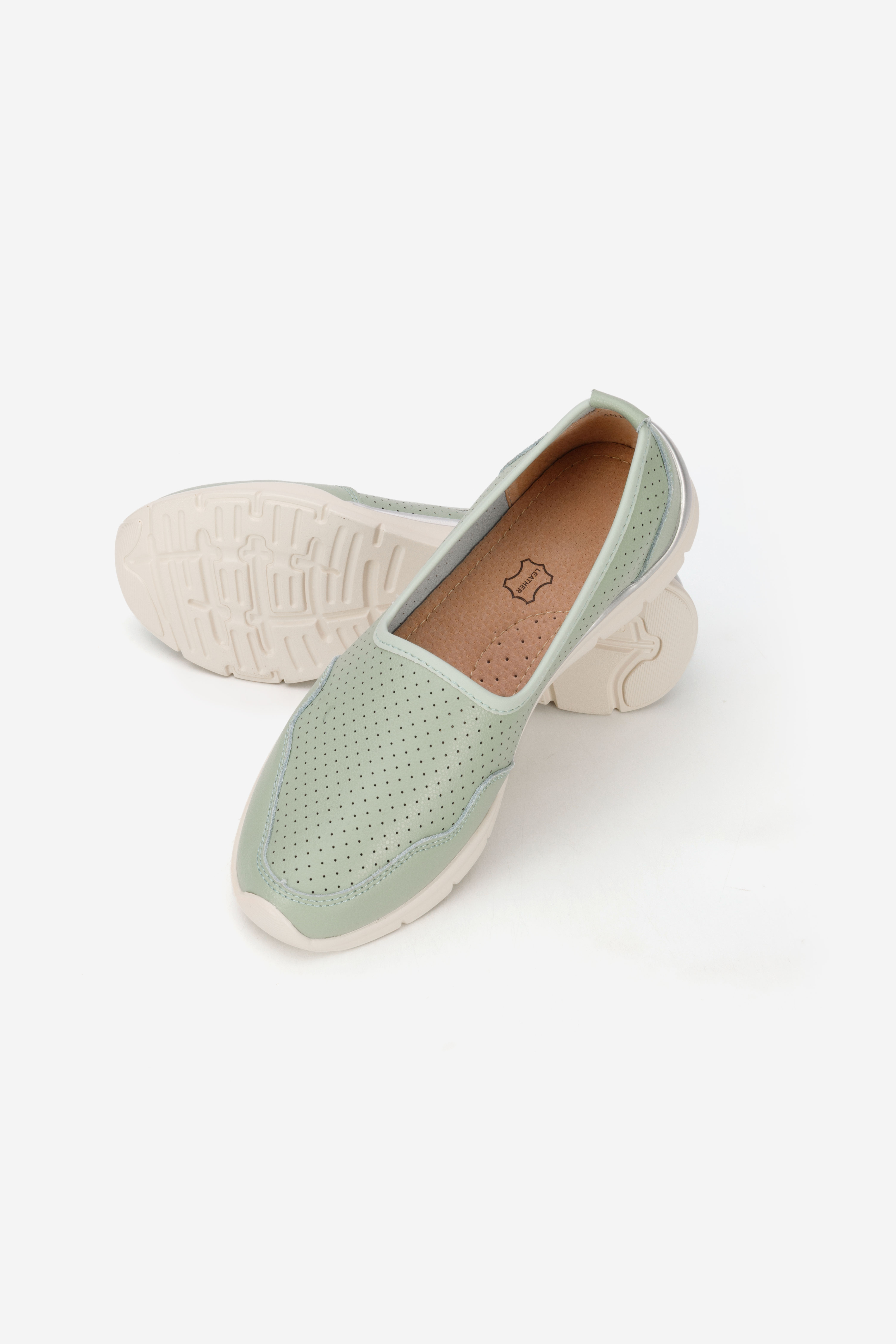 Zielone półbuty damskie Katana