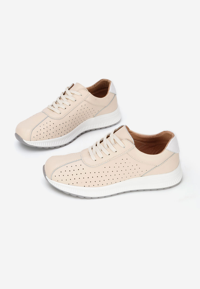 Beżowe sneakersy damskie Aspasia