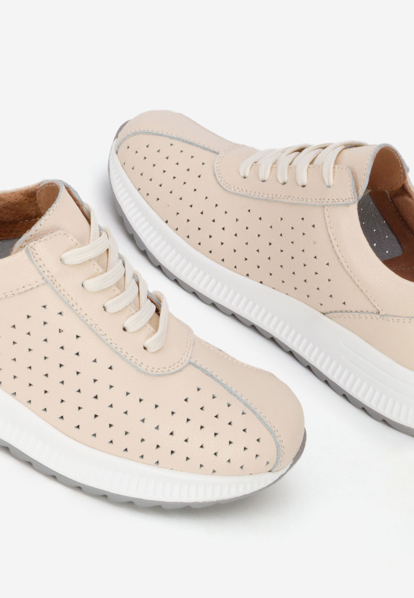 Beżowe sneakersy damskie Aspasia