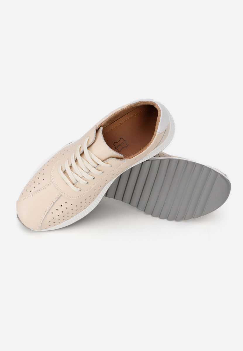 Beżowe sneakersy damskie Aspasia