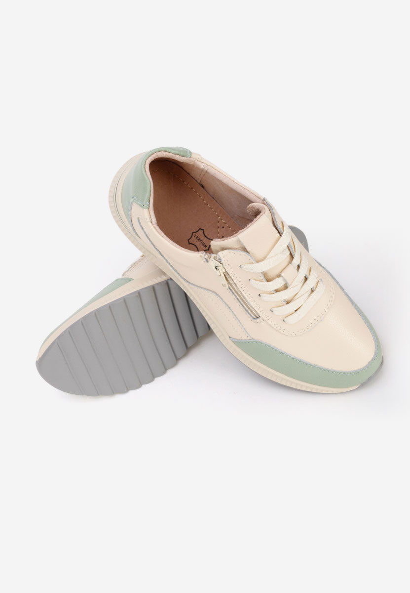 Beżowe sneakersy damskie Brella V2