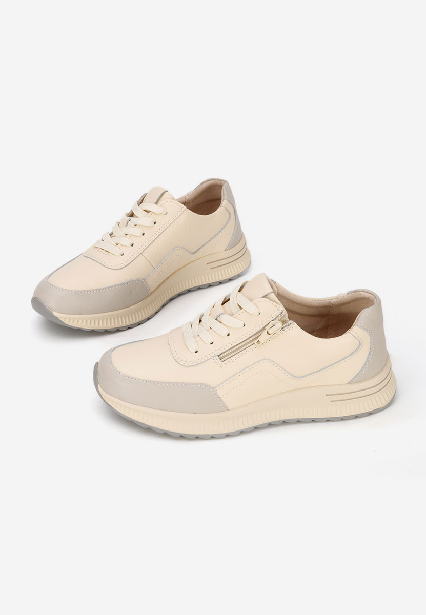 Beżowe sneakersy damskie Brella V3