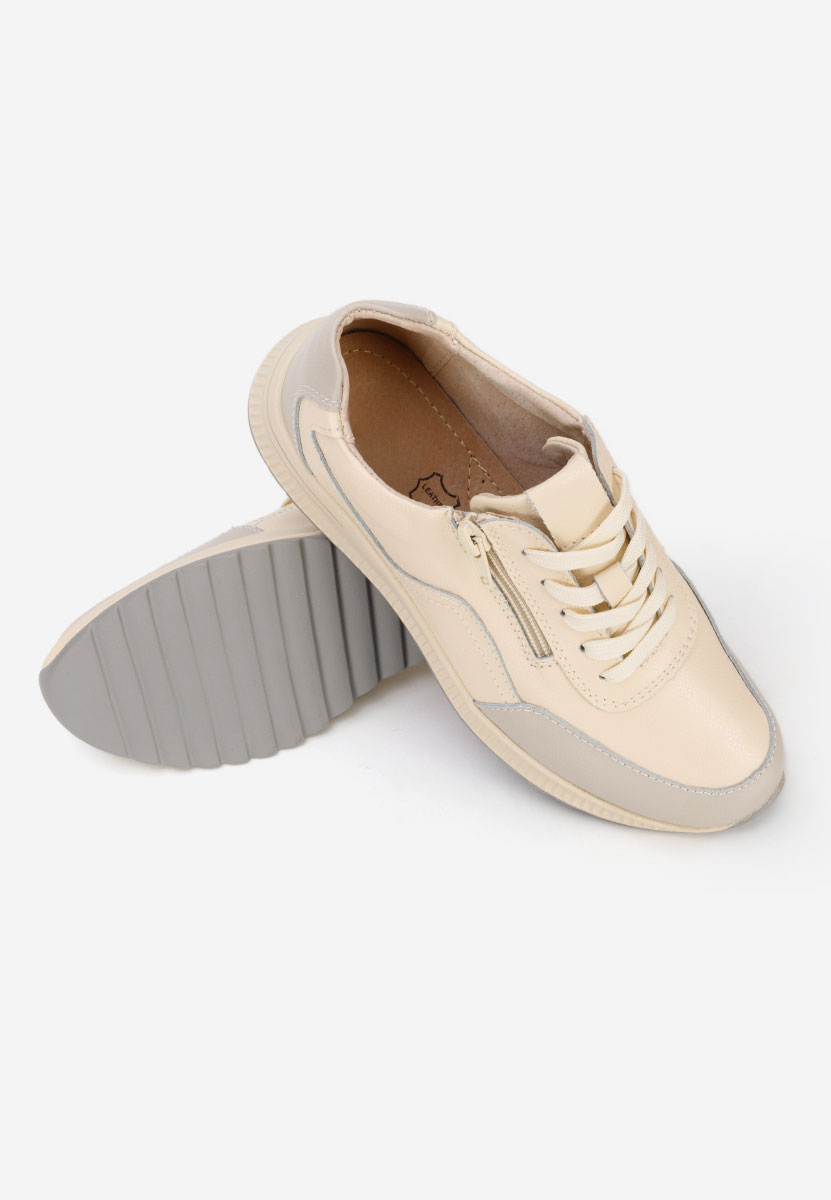 Beżowe sneakersy damskie Brella V3