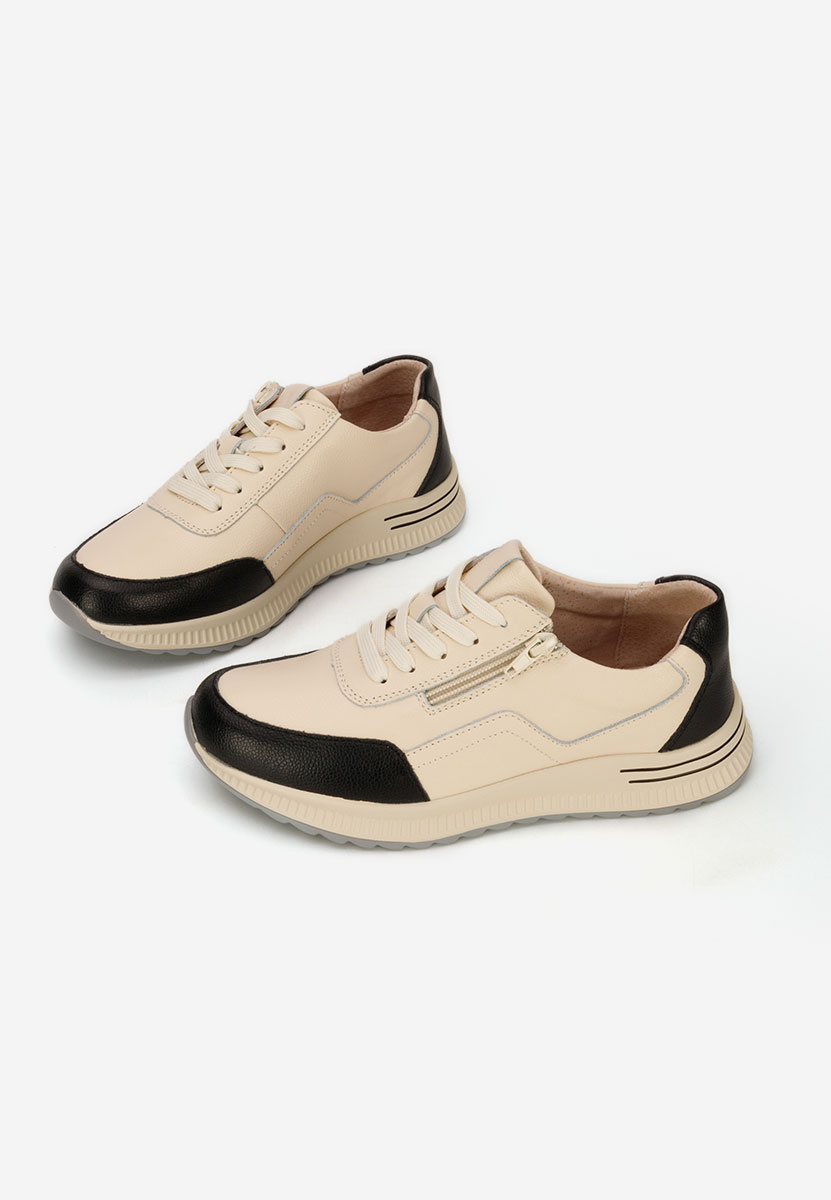 Beżowe sneakersy damskie Brella V5
