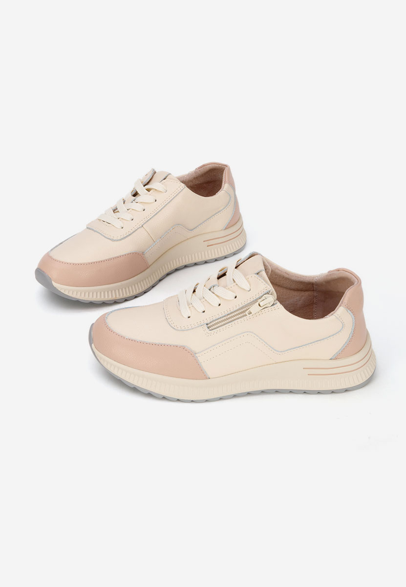 Beżowe sneakersy damskie Brella V4