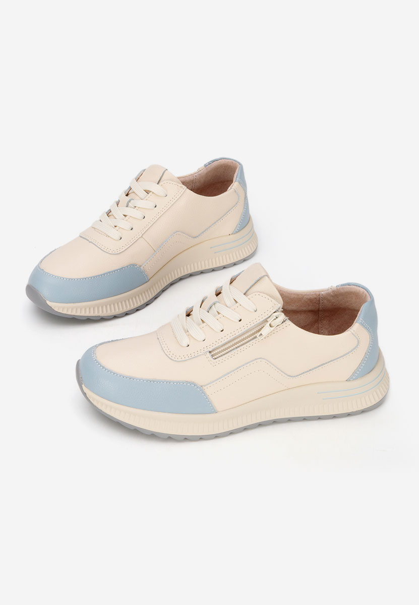 Beżowe sneakersy damskie Brella