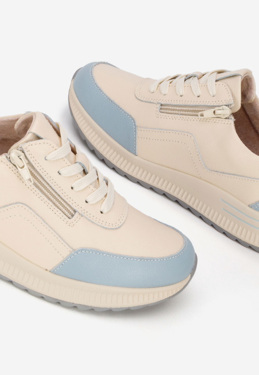 Beżowe sneakersy damskie Brella