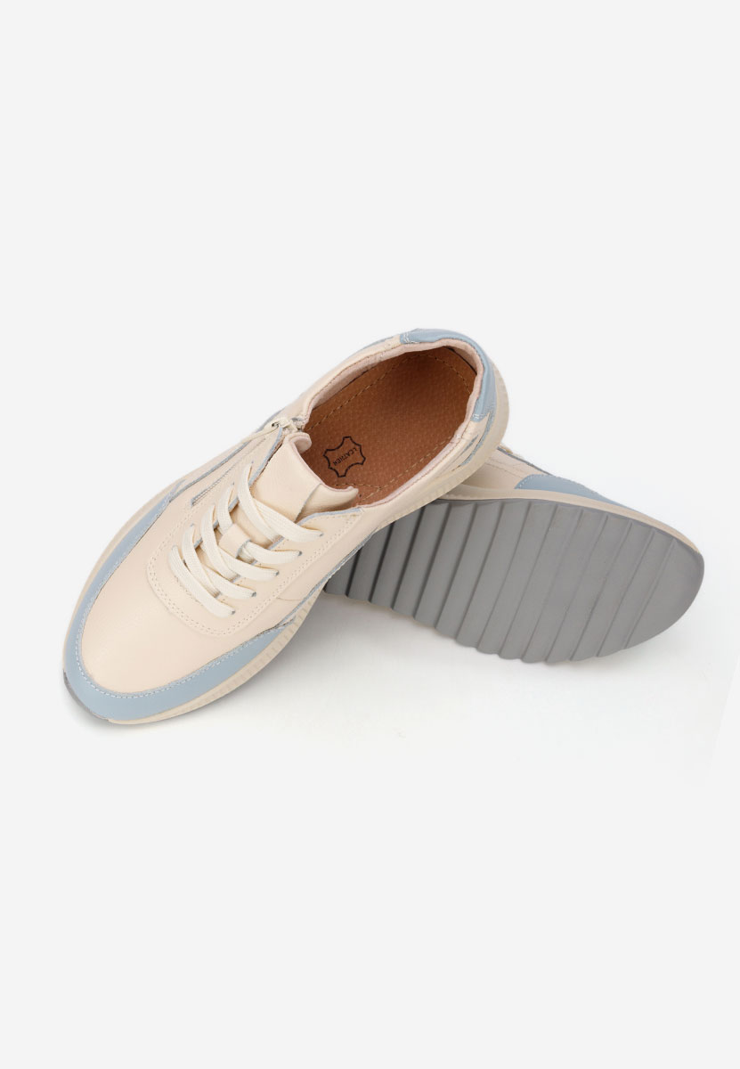 Beżowe sneakersy damskie Brella
