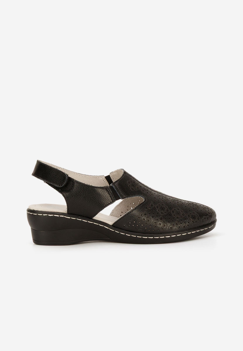 Czarne czółenka bez pięt Ofelya