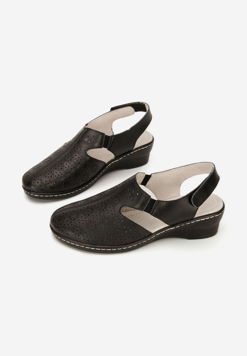 Czarne czółenka bez pięt Ofelya