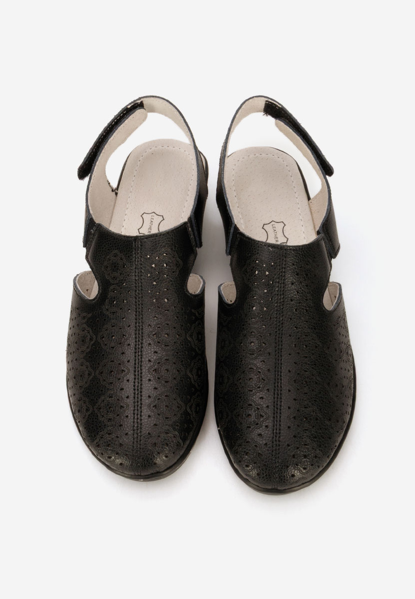 Czarne czółenka bez pięt Ofelya