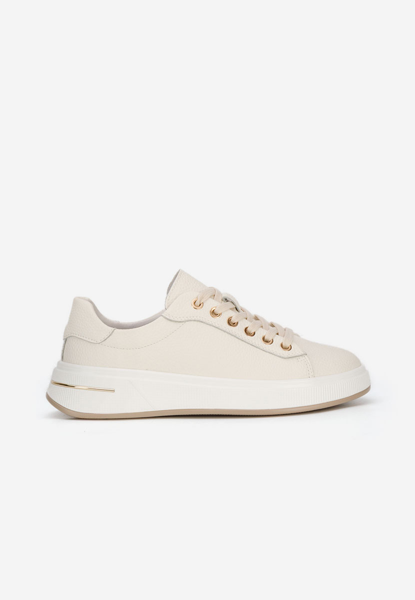 Beżowe sneakersy damskie Issabel