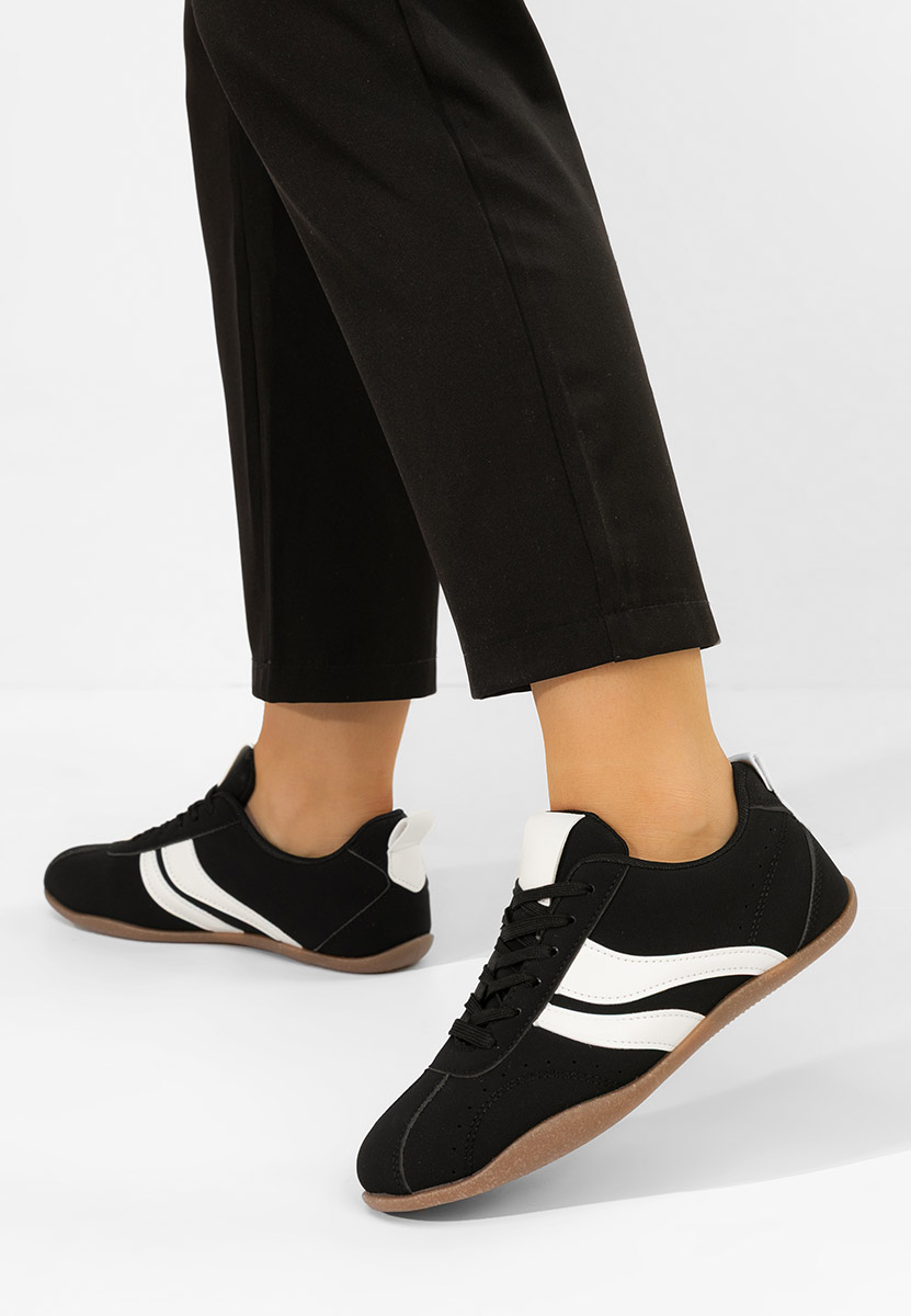 Czarne sneakersy damskie Reissa