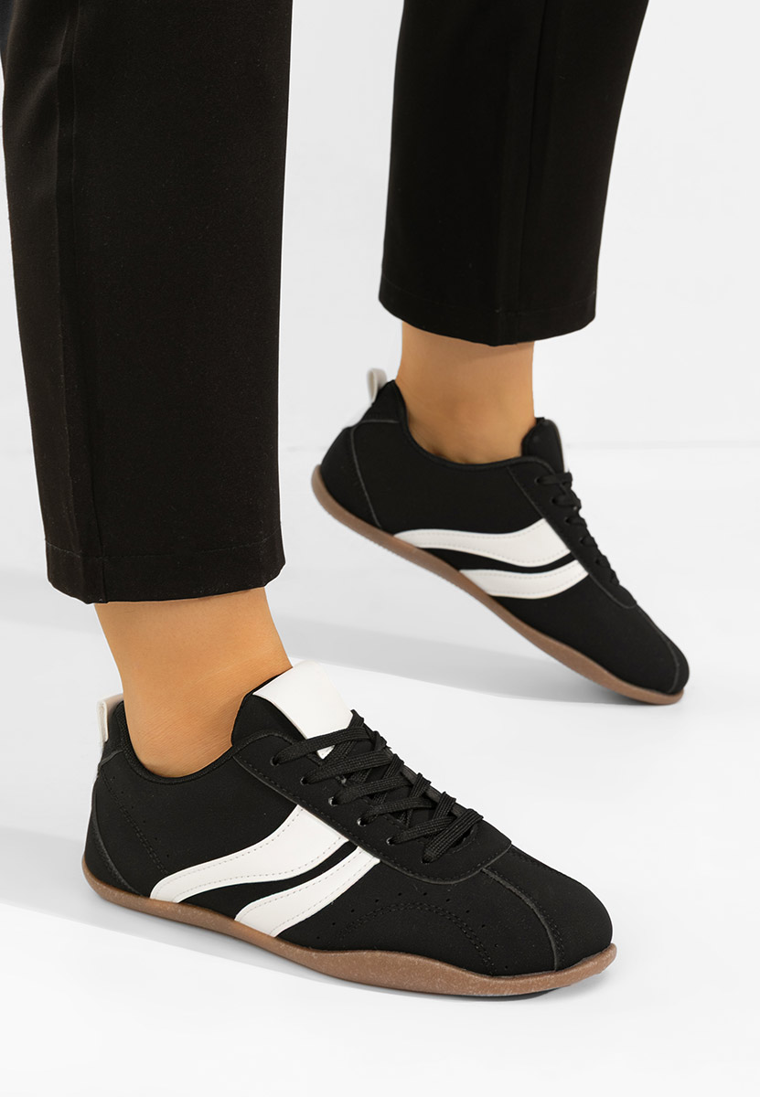 Czarne sneakersy damskie Reissa