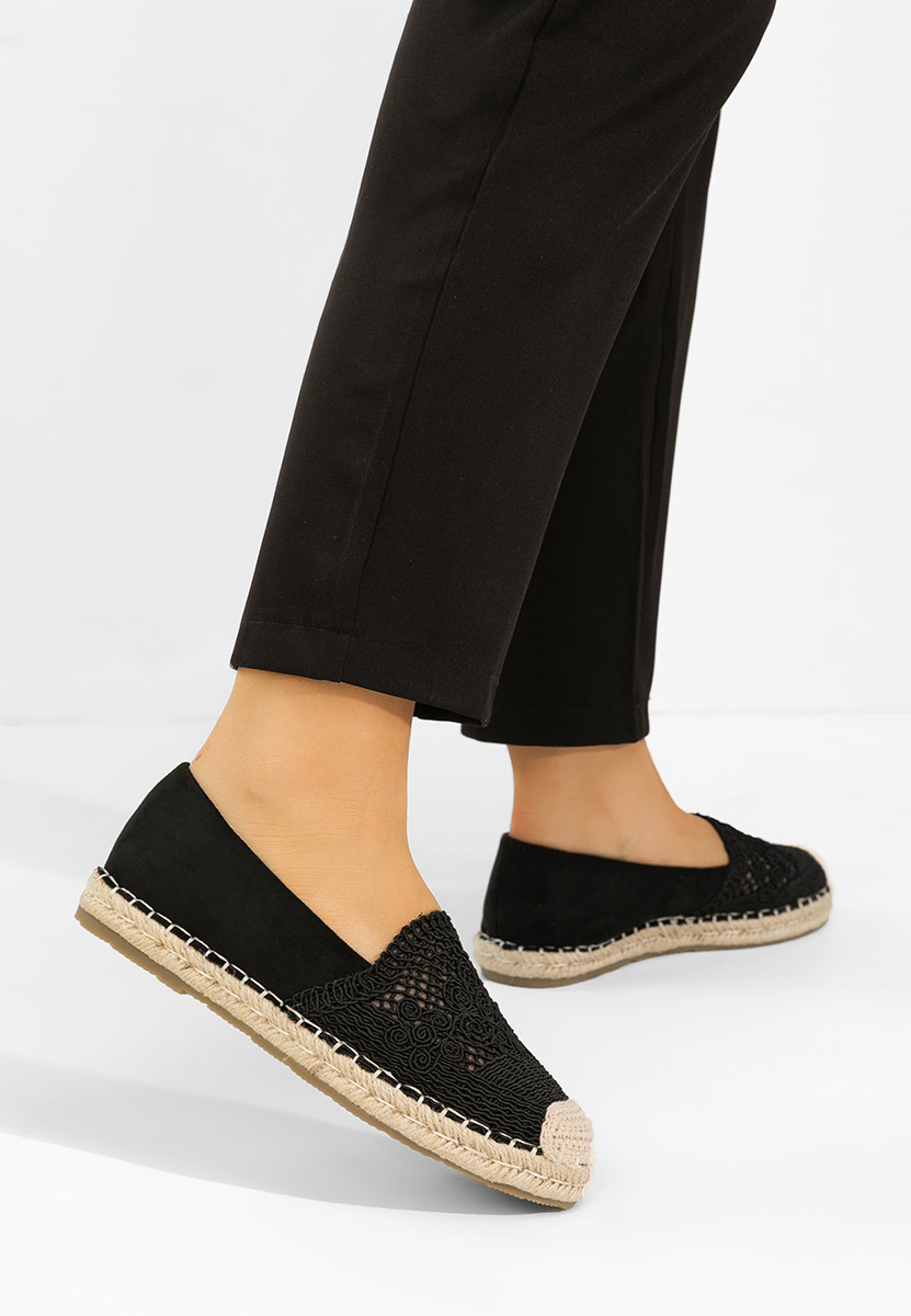 Czarne espadryle damskie Thaisa