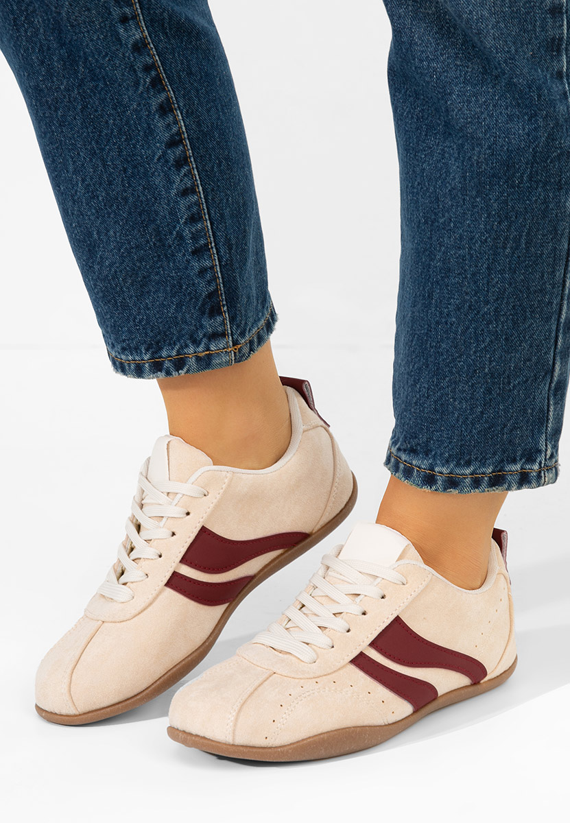 Beżowe sneakersy damskie Reissa V2