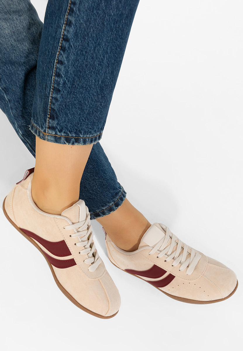 Beżowe sneakersy damskie Reissa V2