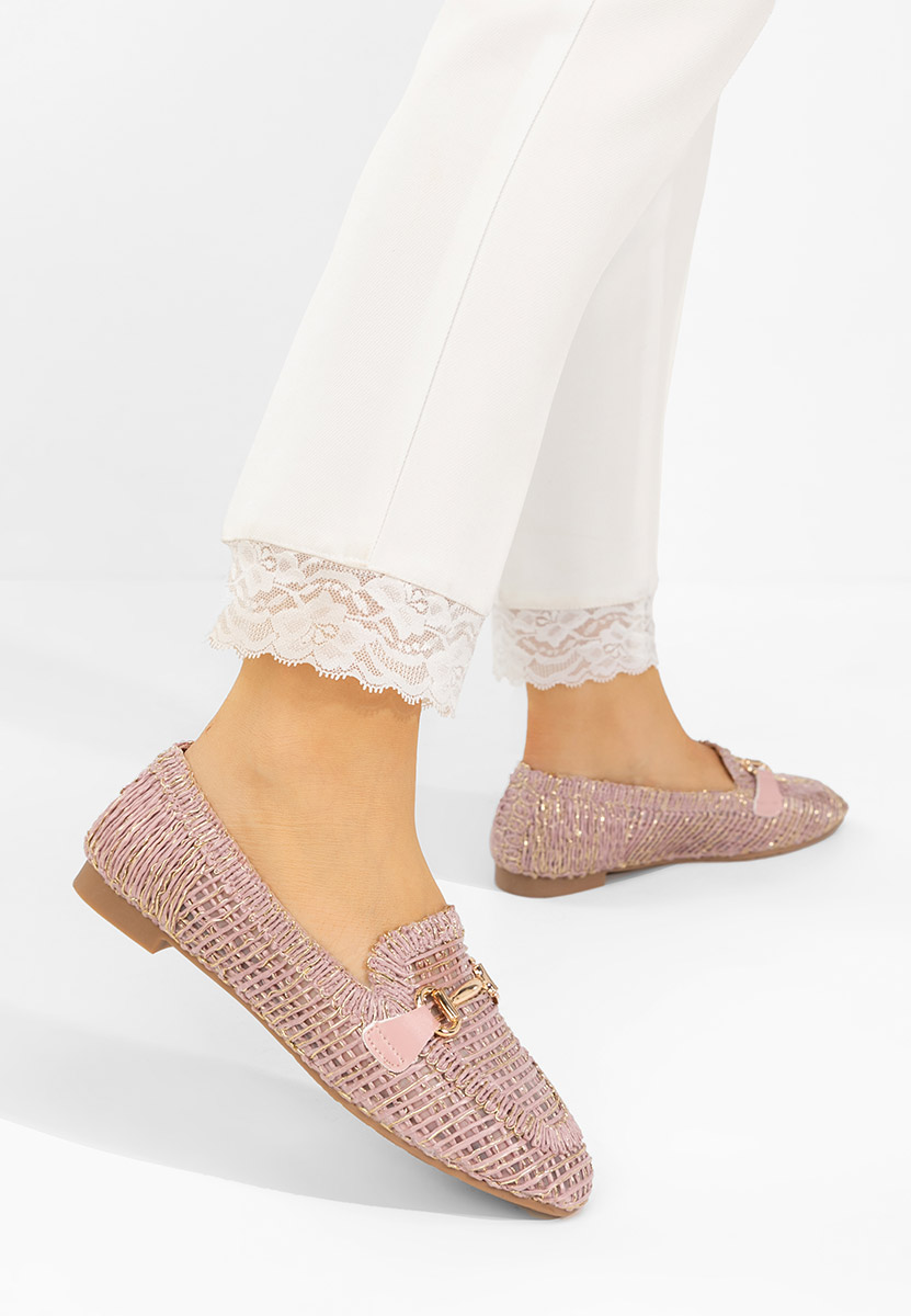 Różowe mokasyny damskie Cameilia