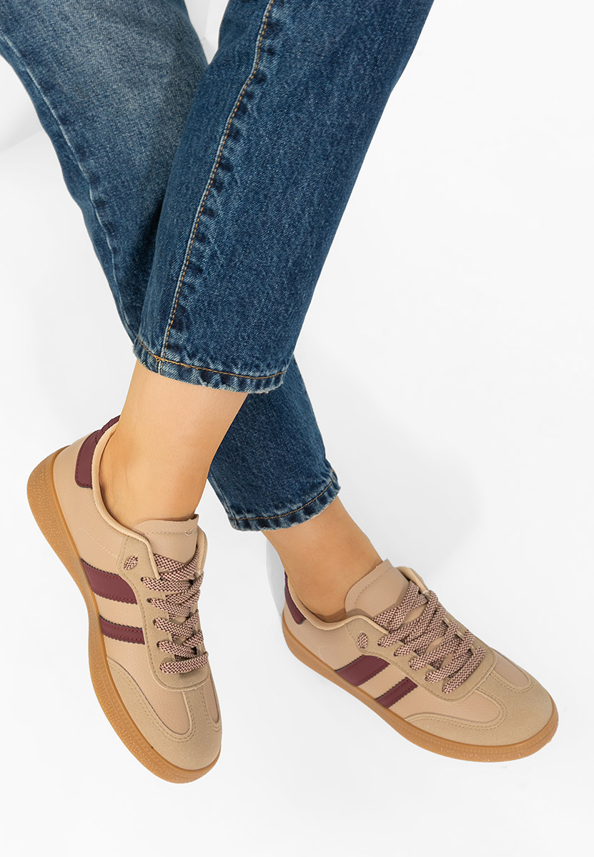 Khaki sneakersy damskie Azurea