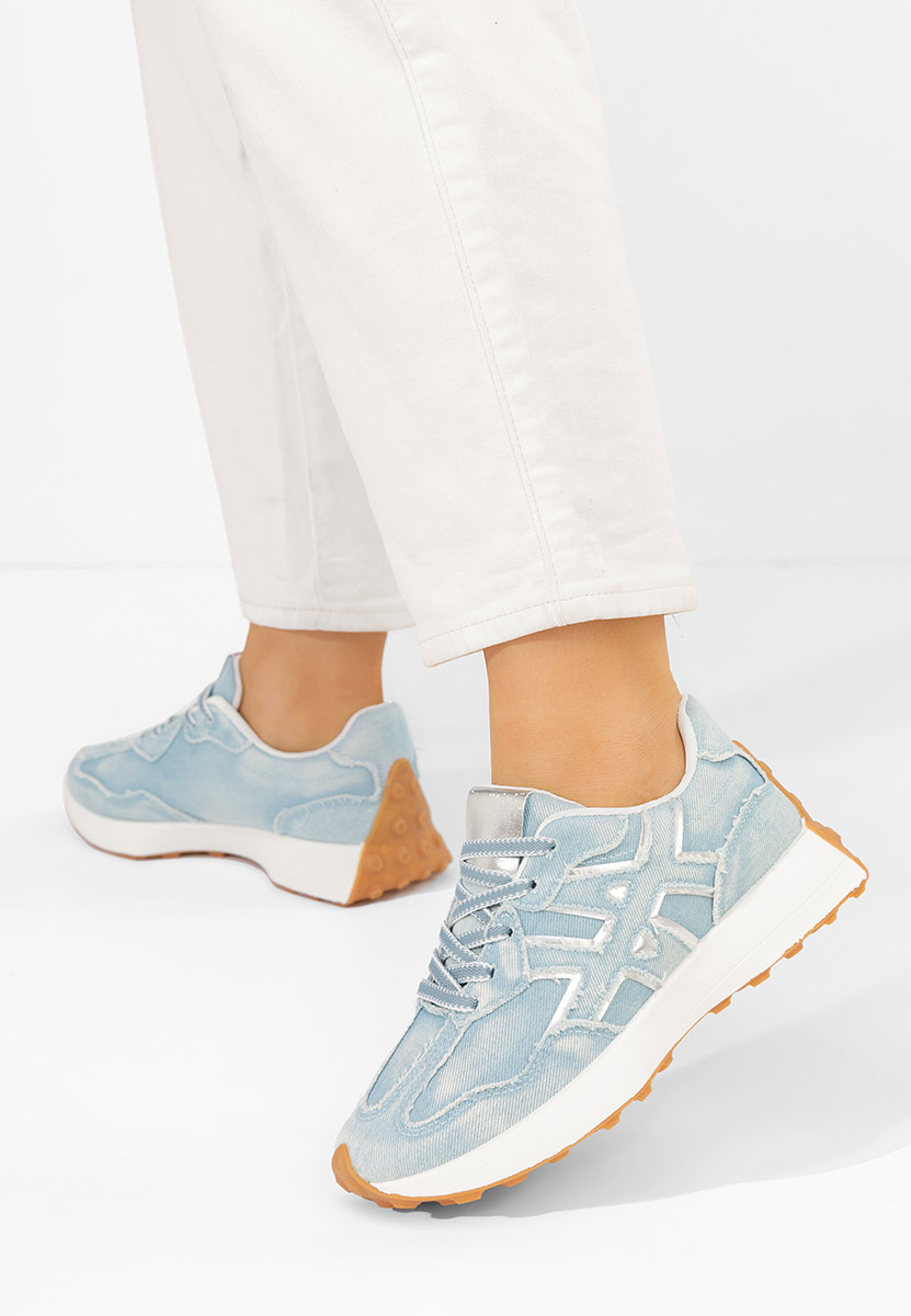 Granatowe sneakersy damskie Denalia