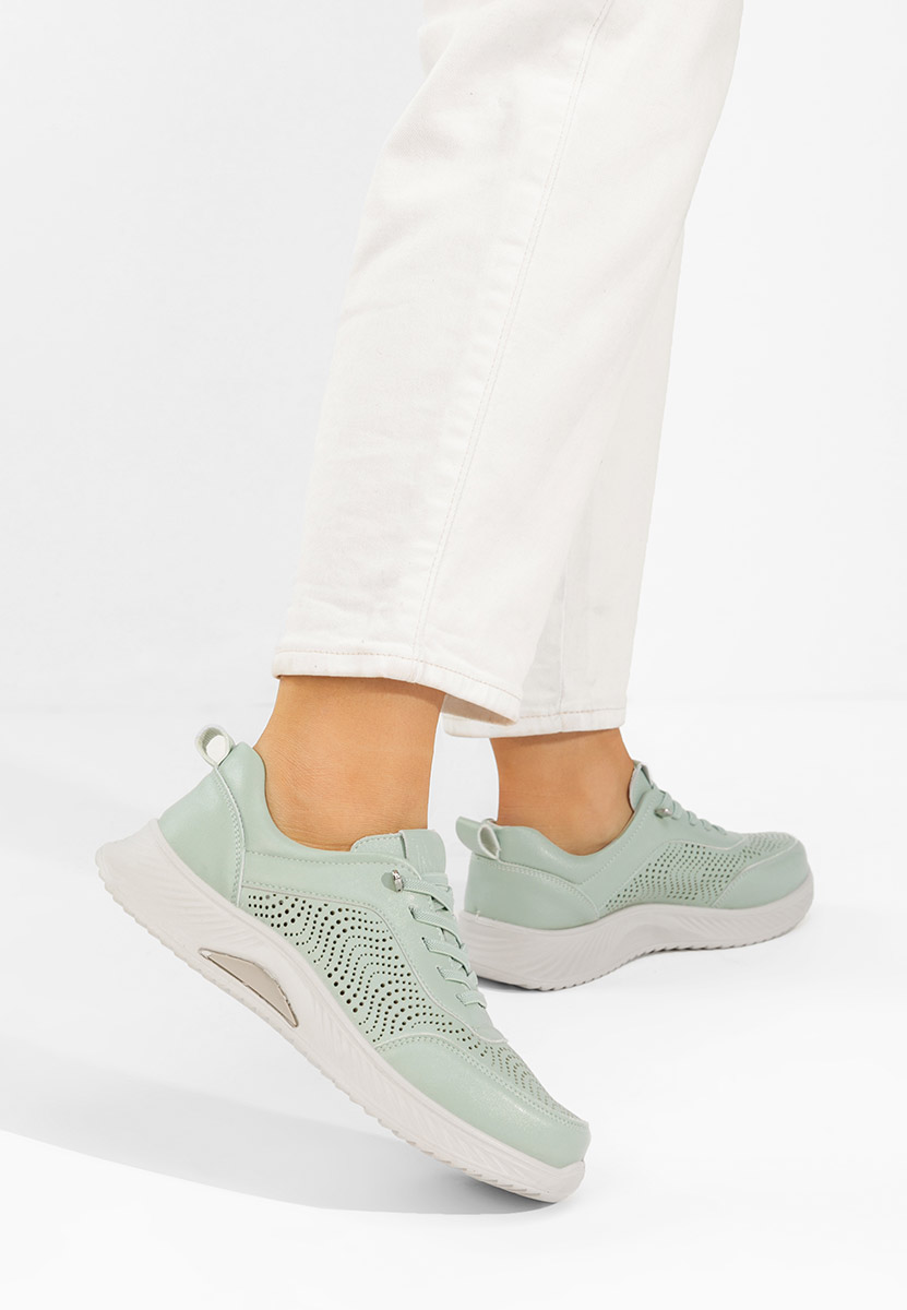 Zielone sneakersy damskie Azurra