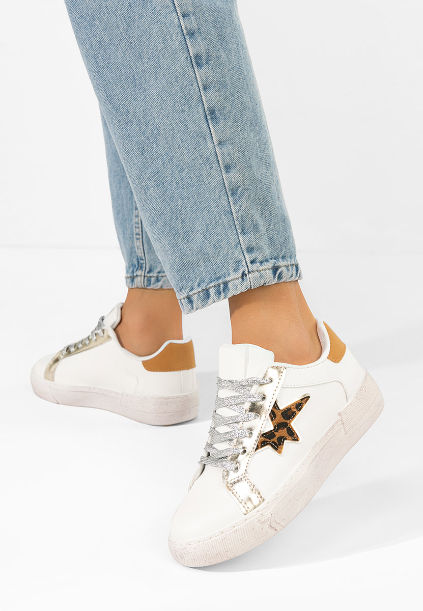 Białe sneakersy damskie Steliana